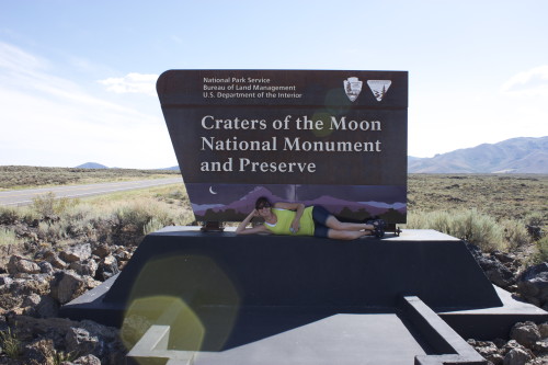 Craters of the moon sign