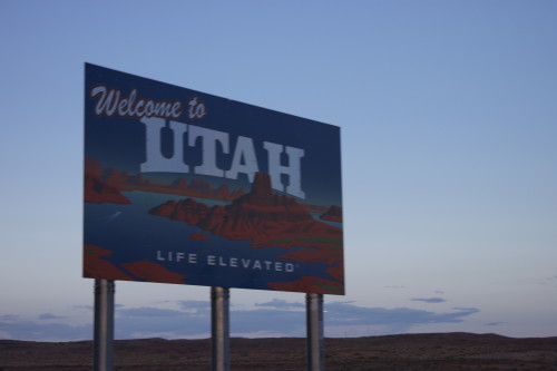 Entering Utah