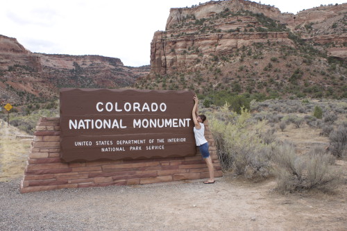 Colorado National Monument sign