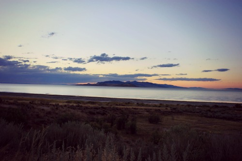 Antelope Island sunset