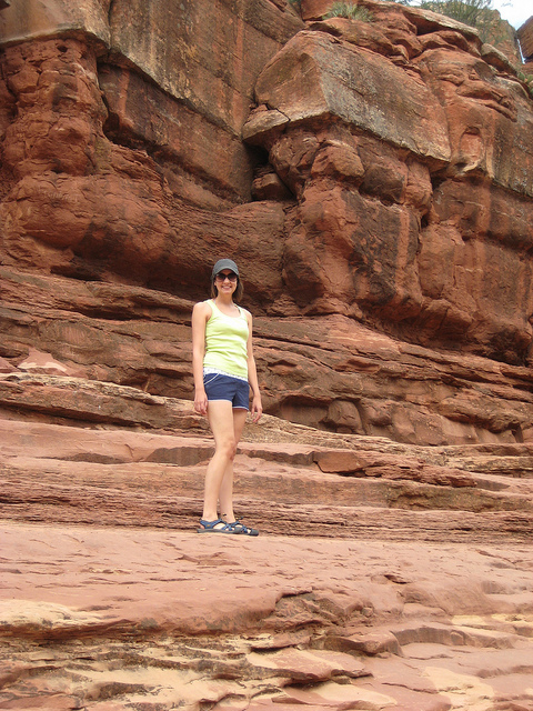 walking to slide rock