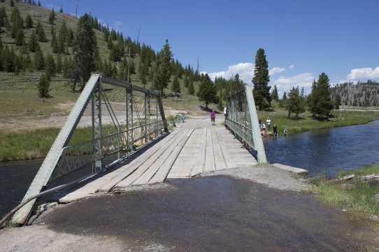 Bridge over firehole river