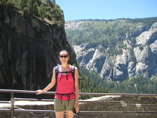 hiking on mist trail