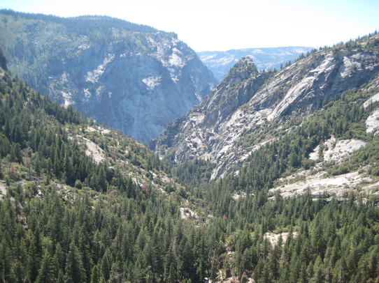 Top of Nevada Fall view