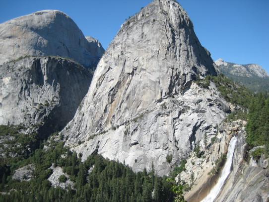 view of half dome and liberty cap