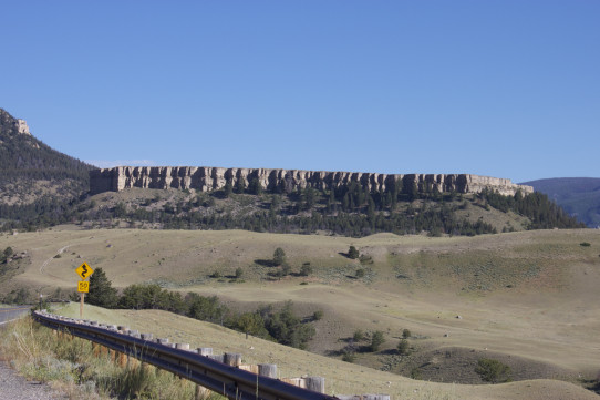 Cliff on Chief Joseph Highway