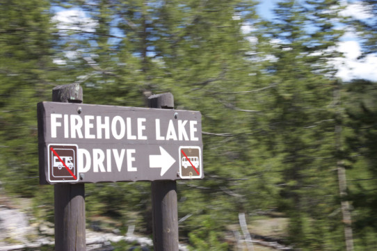 Firehole Lake Drive Sign