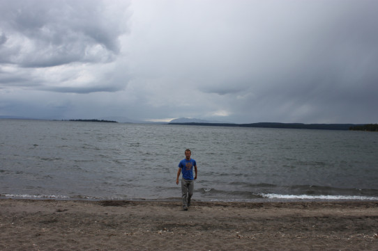 Mark at Yellowstone Lake