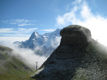 Alpine peaks in Switzerland