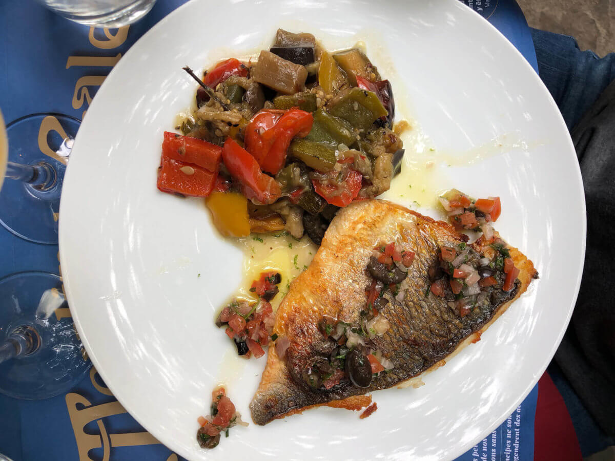 Fish and eggplant ramblelove.