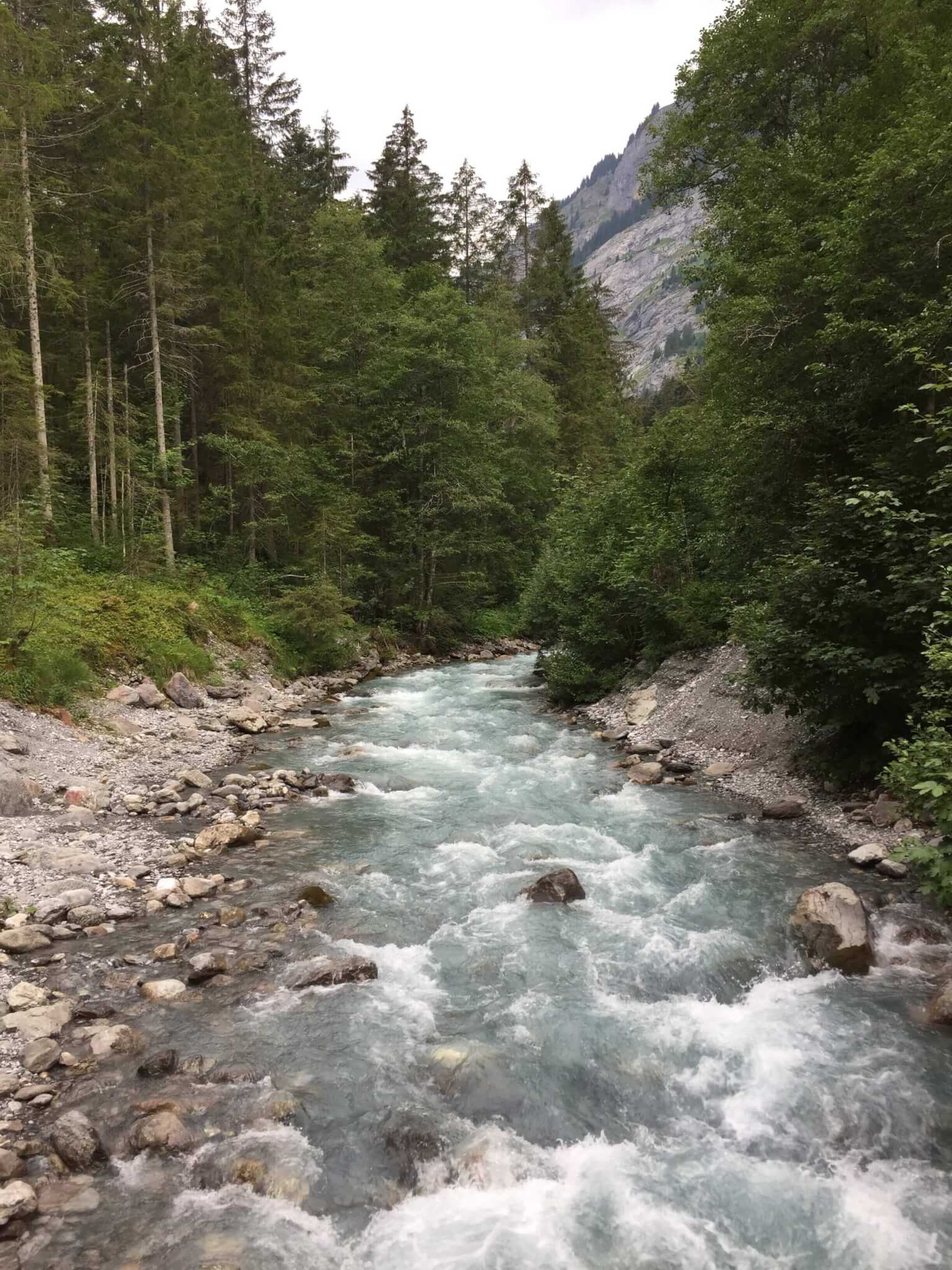 River through Stechelberg