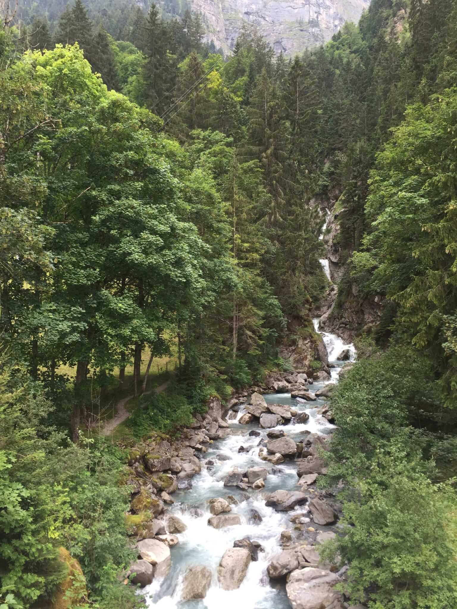 Waterfall in Switzerland